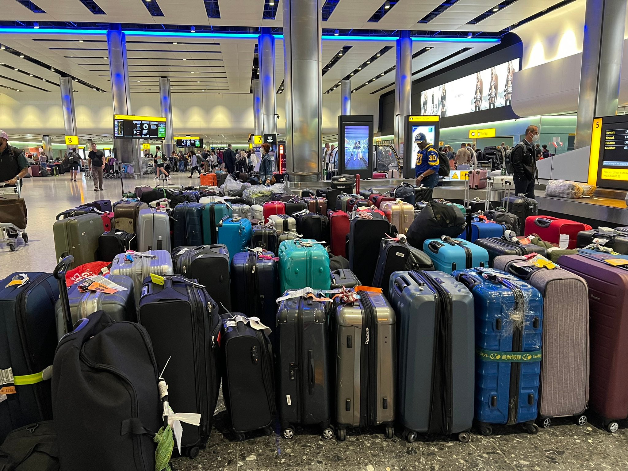 Heathrow passengers complain of smell from luggage left for up to